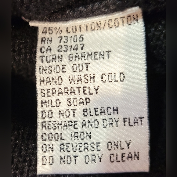 *Rare* Vintage Cardigan Sweater Black Multicolor Fruit Print Crocheted Buttons - Picture 5 of 10